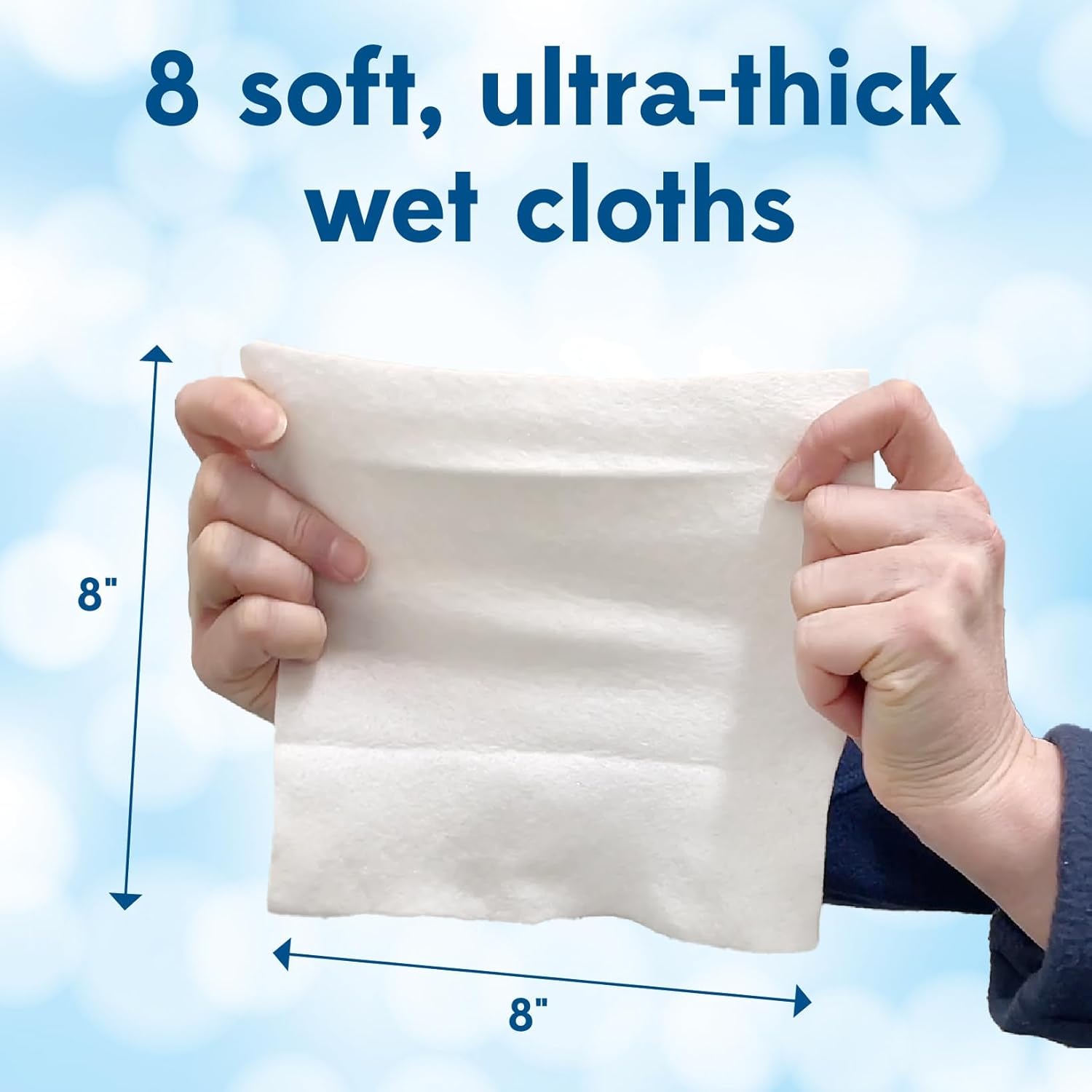 Ally Ultra-Thick Body Wipes with Aloe (12 Pk of 8 Wet Wipes)