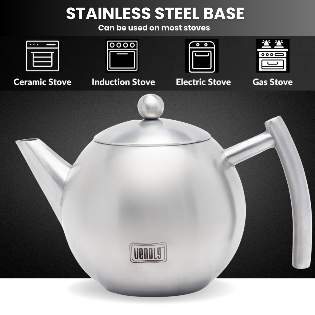 Stainless Steel Tea Pot 1 Liter | 1.5 Litter