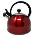 2.5 Liter Whistling Tea Kettle - Venoly Venoly Black, Red, Stainless Steel