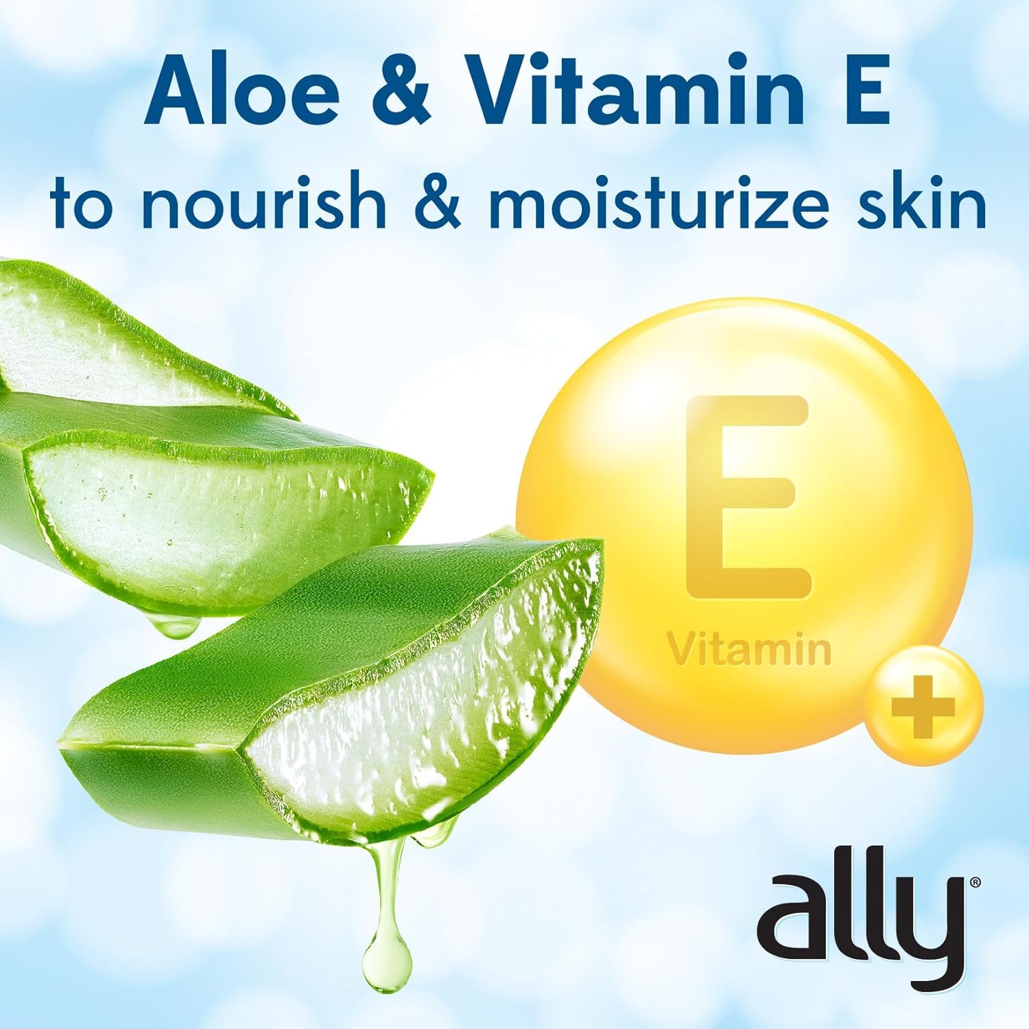 Ally Ultra-Thick Body Wipes with Aloe (12 Pk of 8 Wet Wipes)