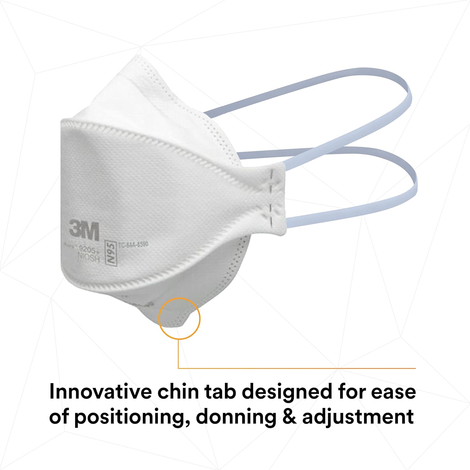 3M Aura Particulate Respirator 9205+, N95, Pack of 440