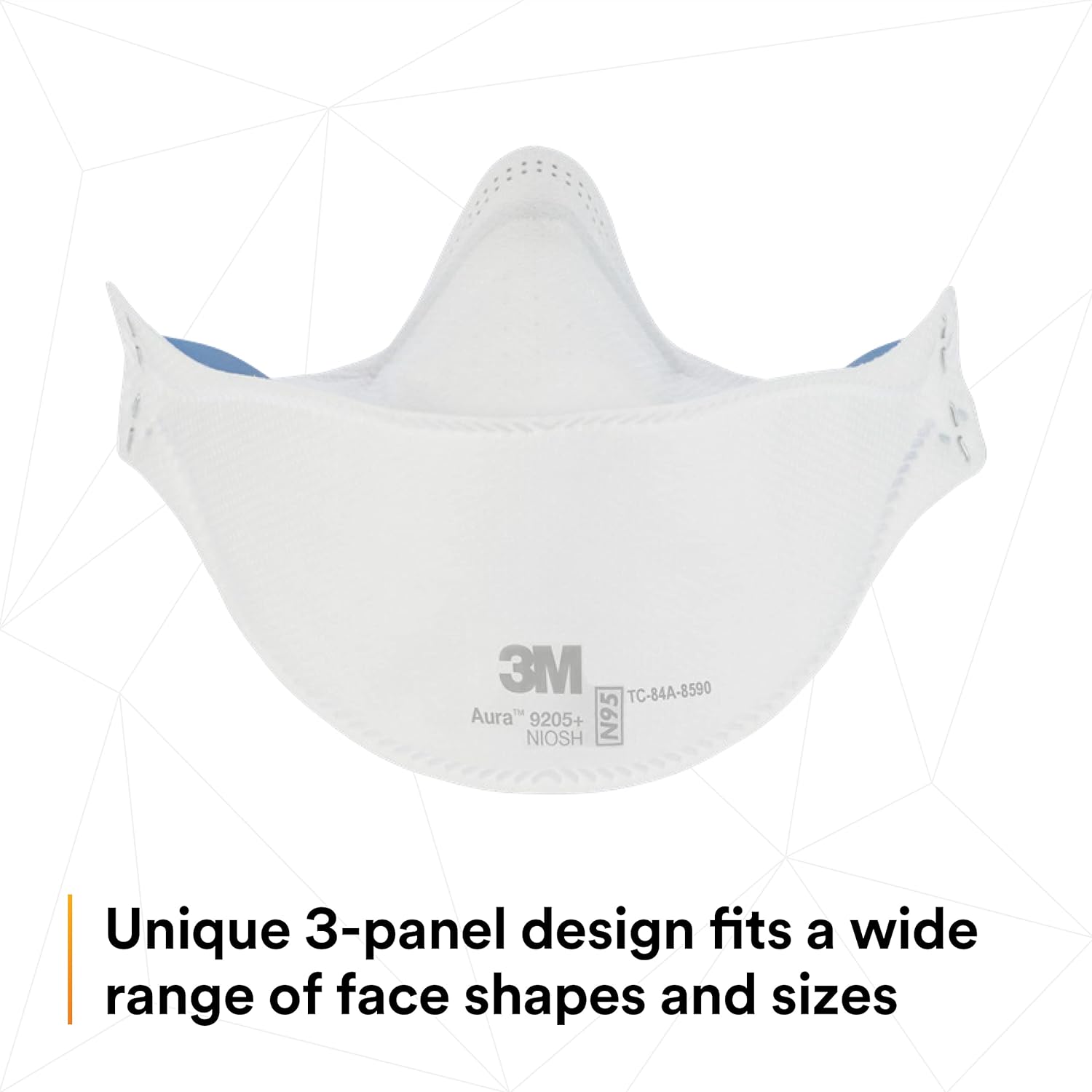 3M Aura Particulate Respirator 9205+, N95, Pack of 20