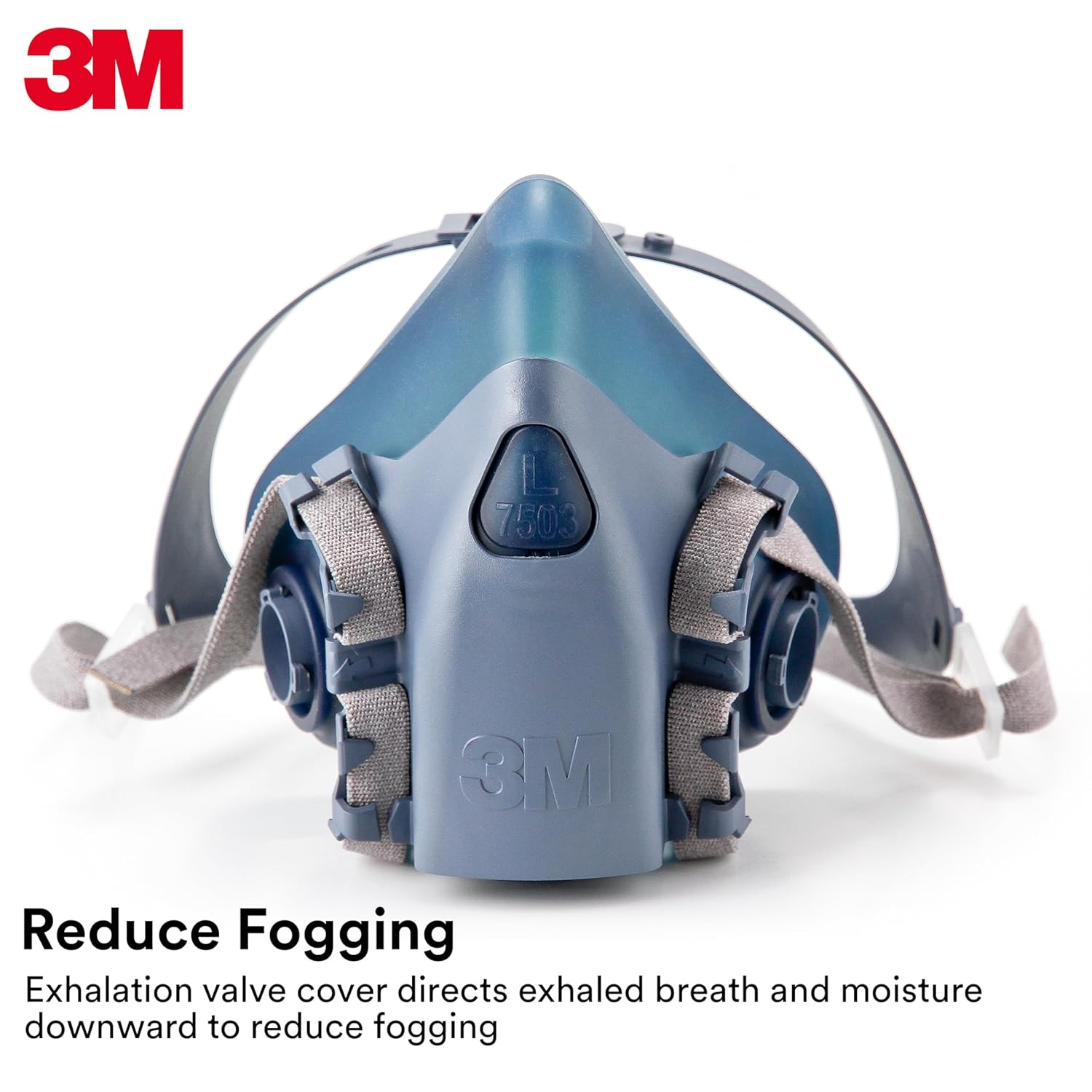 3M Reusable Respirator Half Facepiece 7502, NIOSH, 3M Cool Flow Valve (Medium)