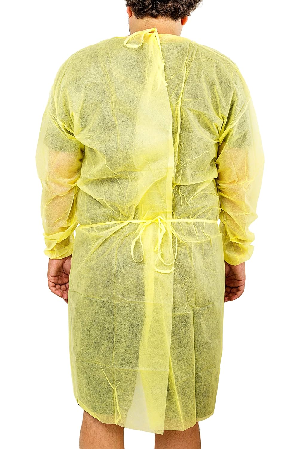 10 Count Premium Isolation Gowns with Maximum Protection - Yellow