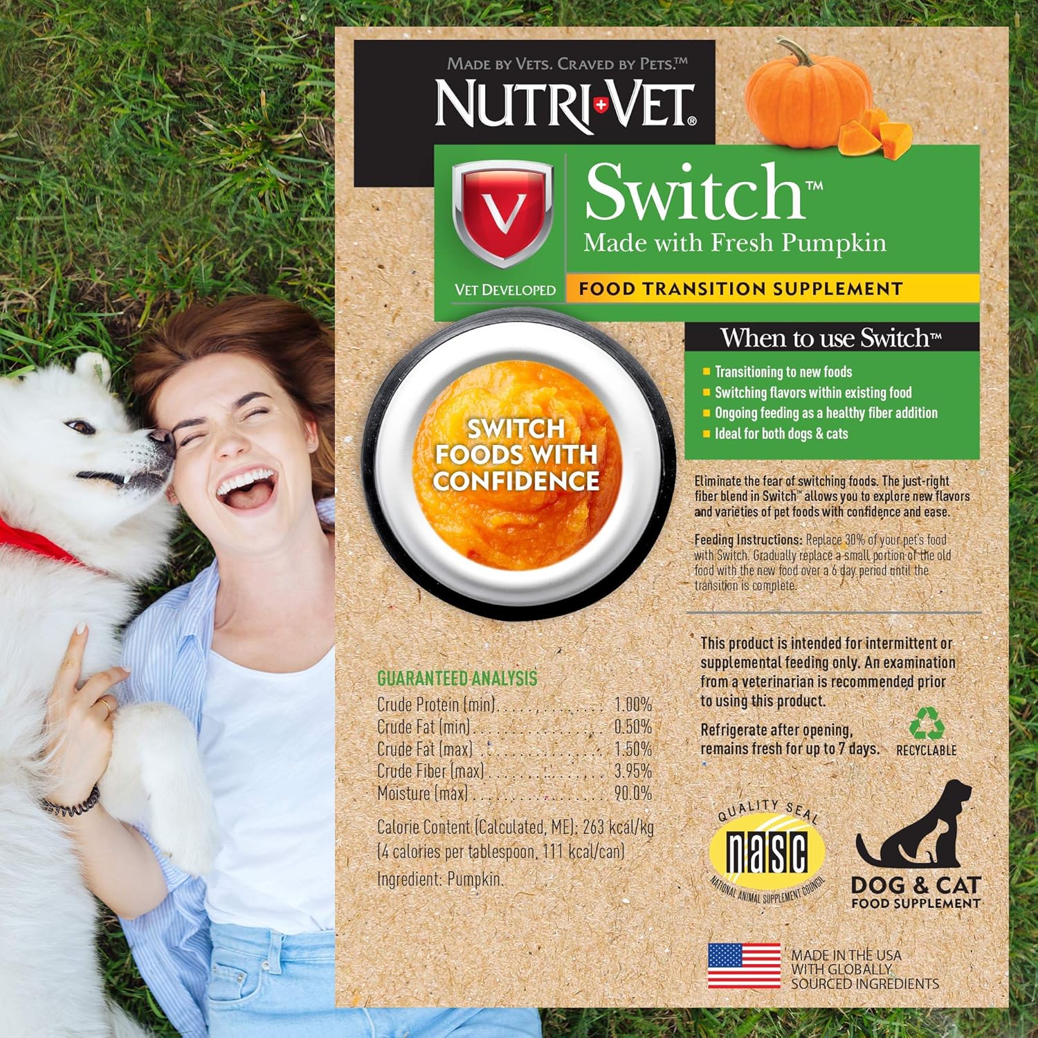 Nutri-Vet Switch™ | Food Transition Supplement | For Dogs and Cats